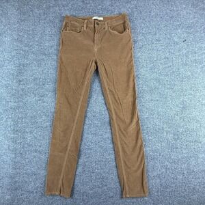 Fidelity Denim Jeans Womens 29 Brown Corduroy Mid Rise Skinny Stretch Pants